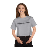 WOMEN'S GERMS SAVE LIVES CROPPED TEE