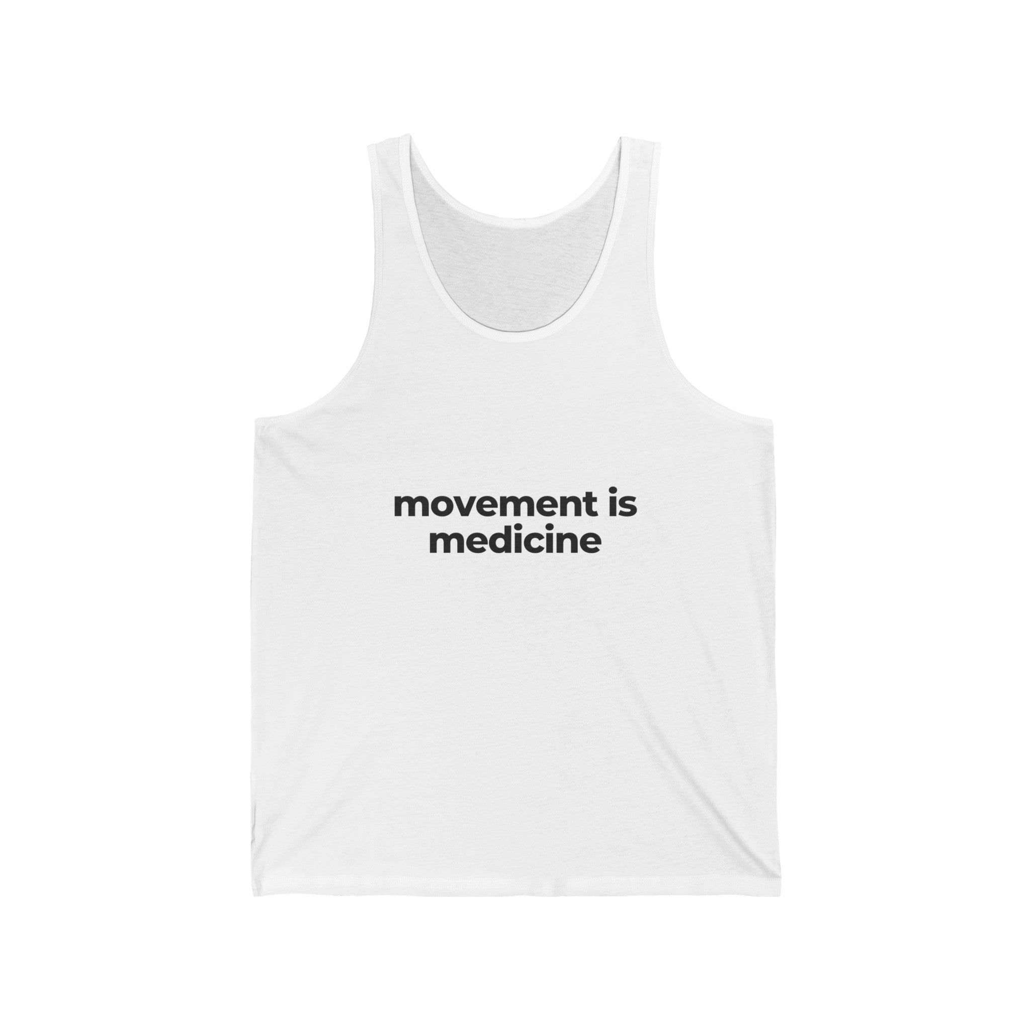 UNISEX MOVEMENT IS MEDICINE COTTON TANK